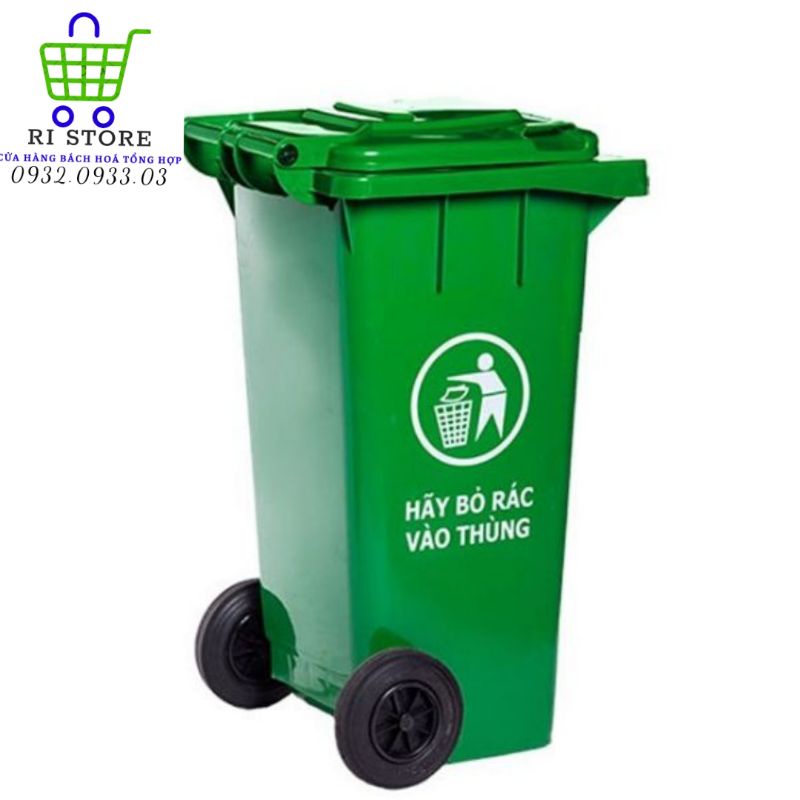 Thùng rác nhựa công cộng 120L (hàng nhập khẩu)