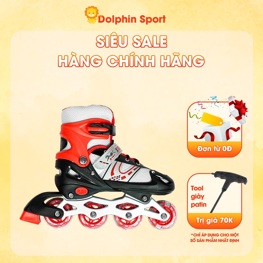 Giày Patin Trẻ Em Bánh Phát Sáng Có Thể Điều Chỉnh Size To Nhỏ Sử Dụng Ít Nhất Trên 2 Năm