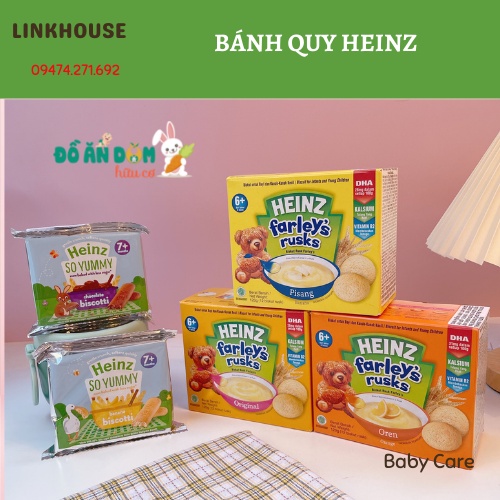 Bánh Quy Ăn Dặm Heinz Cho Bé Từ 6 Tháng