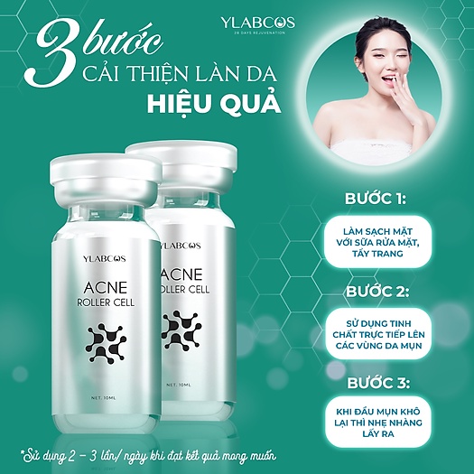 Serum tái tạo Da nhân sâm 7 day DrLacir - 7 Days ACNE Liquid - Tinh chất mụn lăn ACNE ROLLER CELL DR Lacir