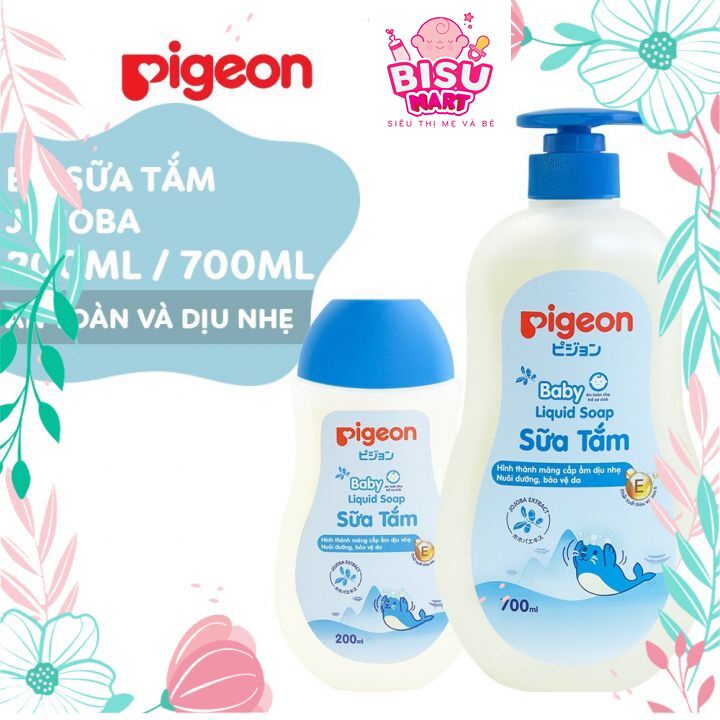 Sữa Tắm cho bé Dịu Nhẹ Jojoba Pigeon 200ml/700ml