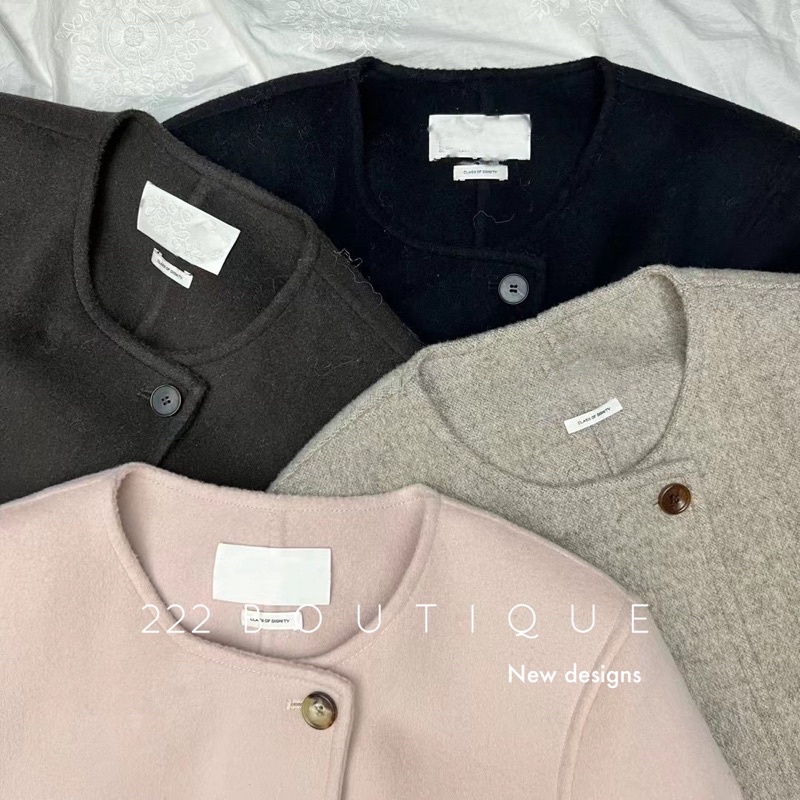 Áo dạ cashmere LC cổ tròn H2890
