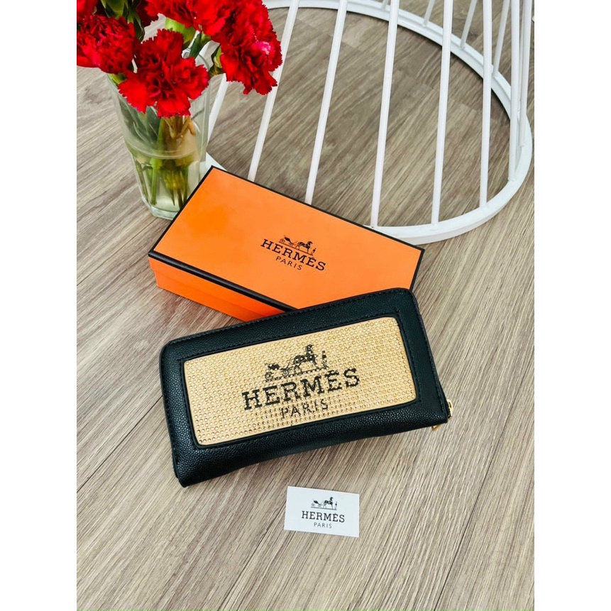 Ví cầm tay đính đá hm