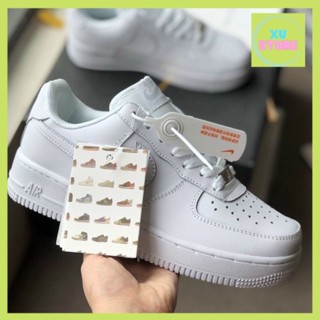 Giày Nam Nữ AF1 Trắng, Giày Sneaker Air Force 1 Trắng Đế Độn Chiều Cao Dành Cho Học Sinh Sinh Viên Đi Học Đi Chơi 2022