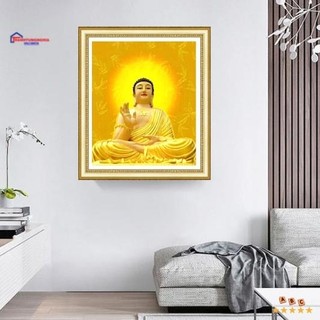 Tranh thêu chữ thập phật tổ 43cm x 47cm