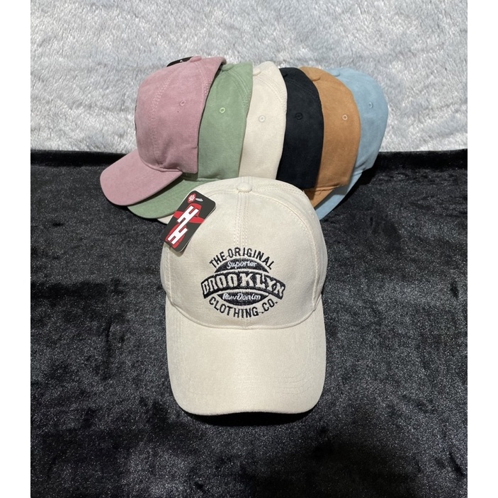 Nón kết nam nữ - Mũ lưỡi trai nhung mịn brooklyn thời trang cao cấp