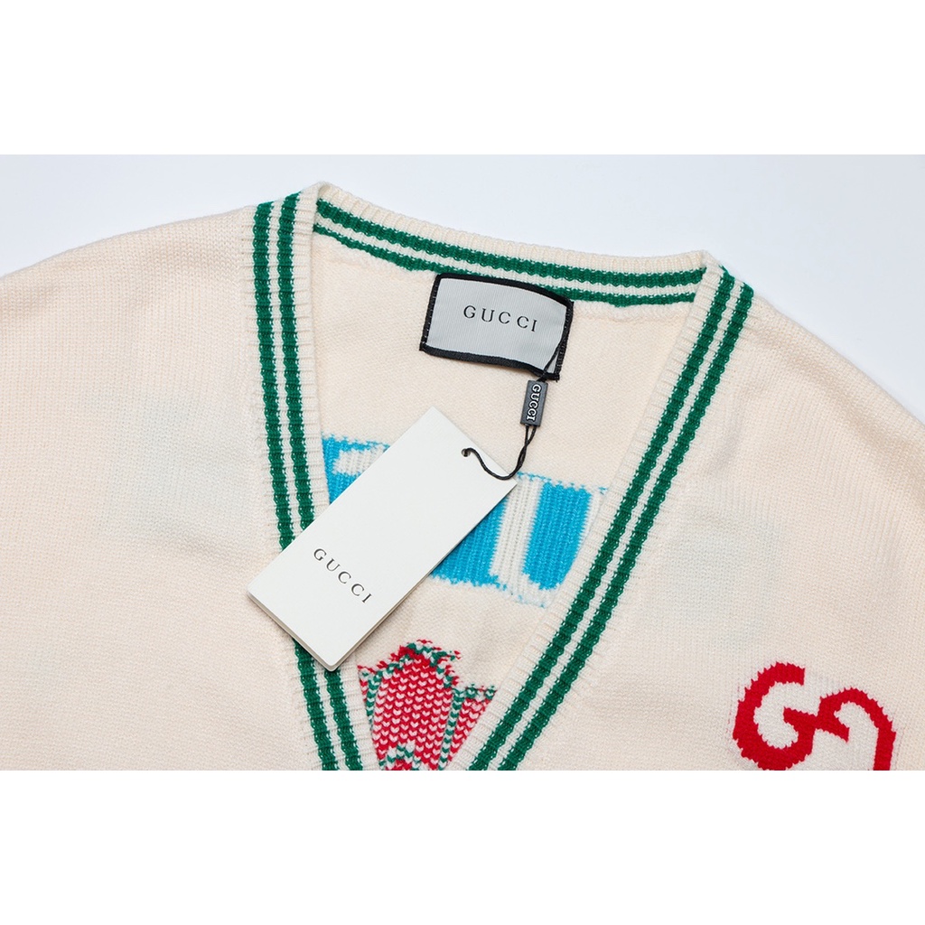 Áo khoác len nam Gucci GC GG thiết kế đơn giản, thanh lịch