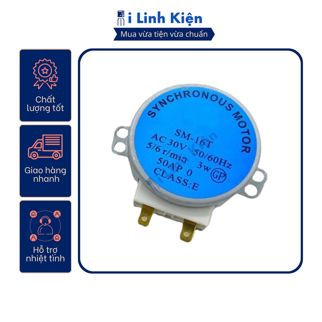 Động cơ quay đĩa lò vi sóng 30V SM-16T trục vát chất lượng tốt.