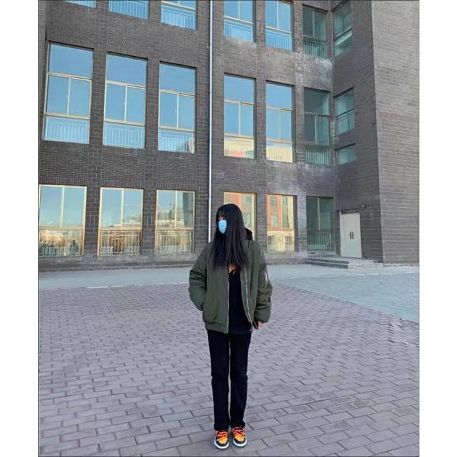 Áo khoác Bomber trần bông