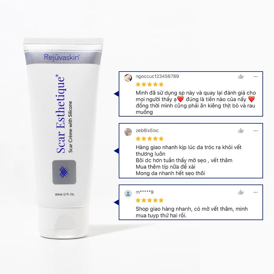 Kem Xóa Sẹo Thâm / Rỗ / Lõm Scar Esthetique Rejuvaskin 60ml - Scar Esthetique 60ml