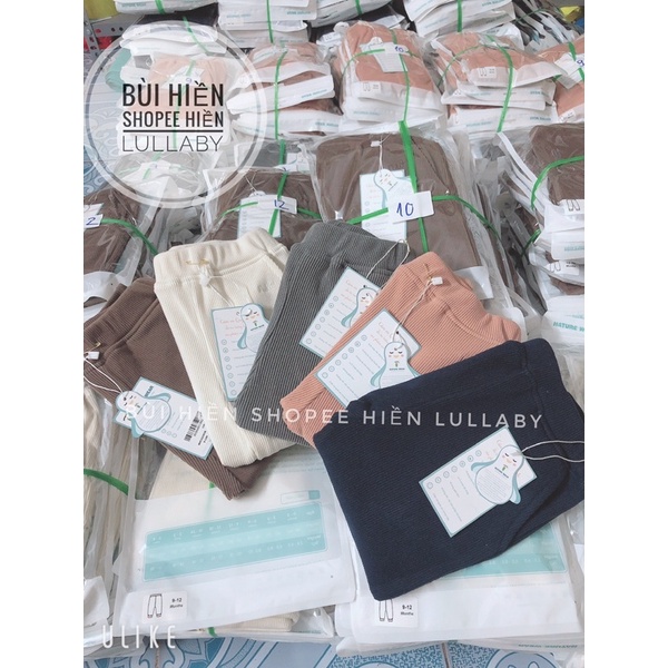 Quần nỉ nhung cho bé trai, bé gái 6m-4y