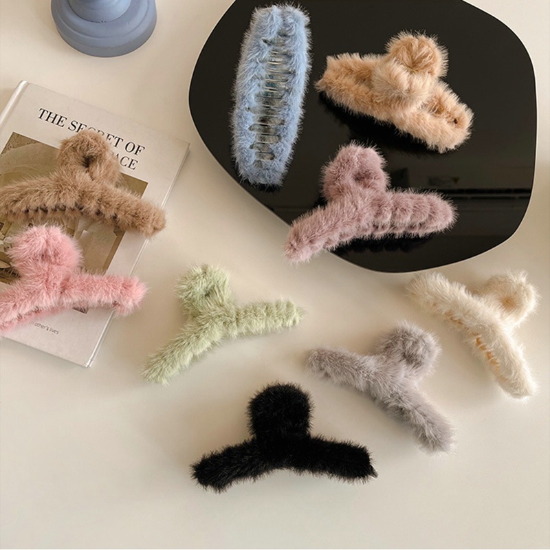 Kẹp Tóc Đính Lông Giả Dễ Thương Phong Cách Hàn Quốc dreamdiary