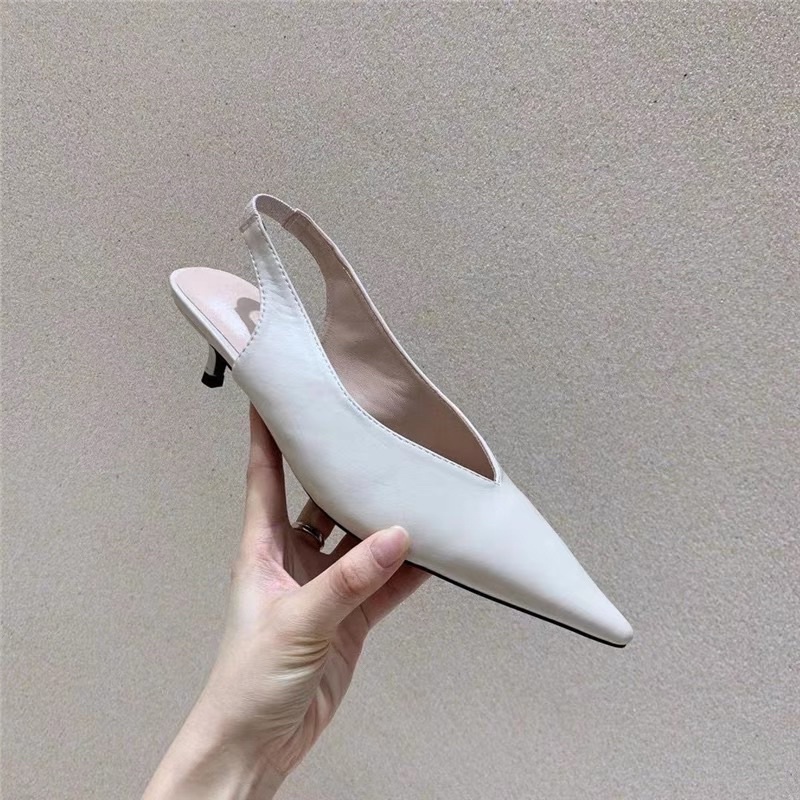 Giày cao 3p mũi nhọn mules