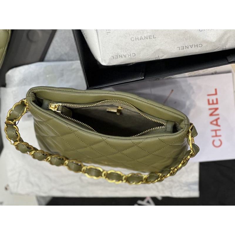 Túi xách nữ thời trang Hobo sz24x17 da cừu mịn có code chip fullbox vip nam châm