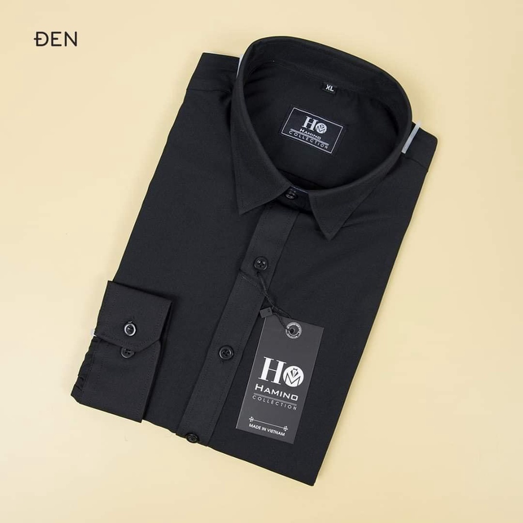 Áo sơ mi lụa POCA áo dài tay nam kiểu dáng body lich lãm và sang trọng ( SMLH ) - sp 2