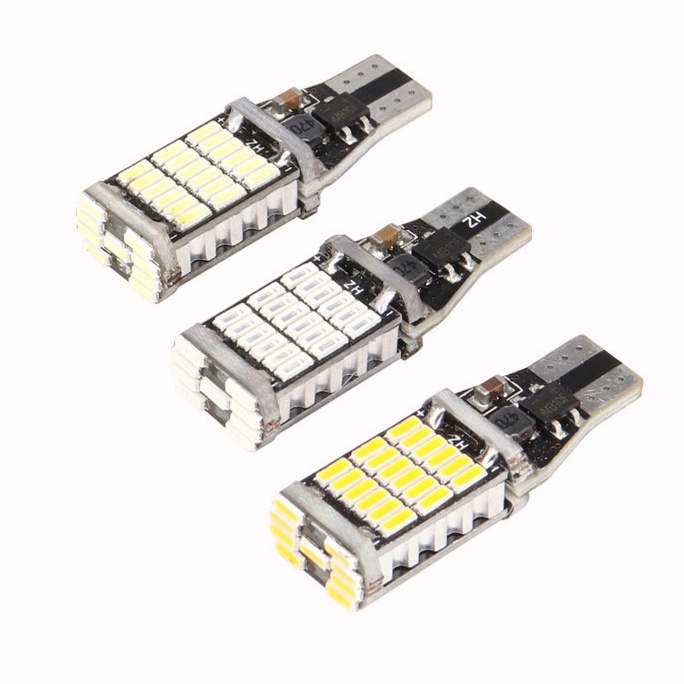 Đèn led LYMOYO T15 45SMD W16W ánh sáng nhiều màu sắc chuyên dụng cho xe hơi/xe máy