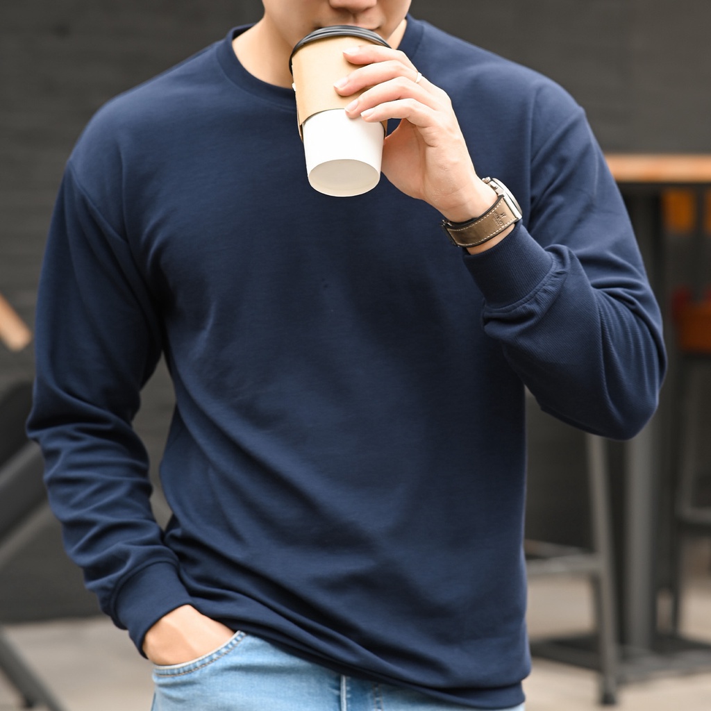 Áo sweater nam trơn Savin Sweater chất liệu nỉ dày dặn, ấm áp và mềm mại GM THE GMEN ELEGANT EST 2017