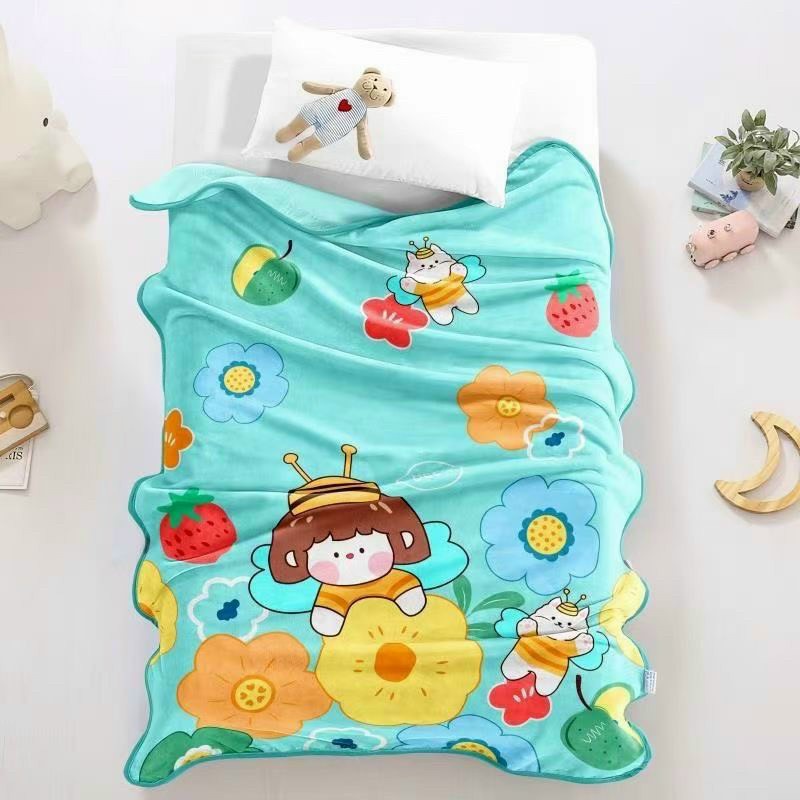 Chăn tuyết nhung siêu nhẹ cho bé mẫu ngựa hồng Pony - sanxuatchangagoi