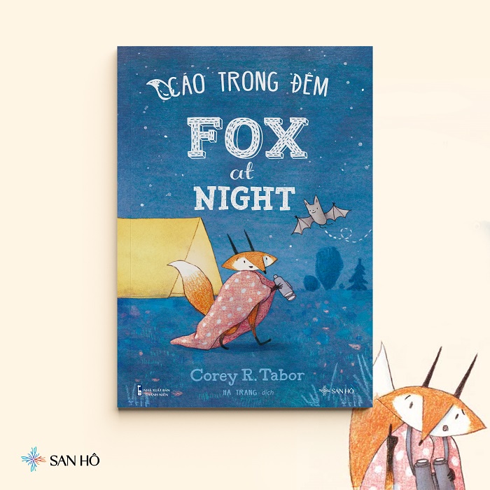 Sách Thiếu Nhi Song Ngữ | Cáo Trong Đêm - Fox at Night | Corey R. Tabor | San Hô Books