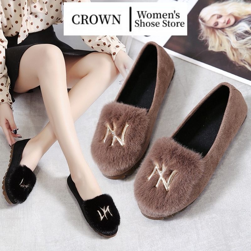 Giày Búp Bê Vải Len Cotton Đế Mềm Thoải Mái Thời Trang Thu Đông 2022 FT6289