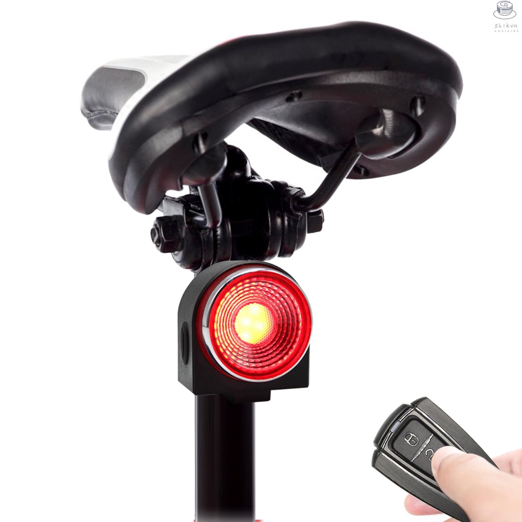 Đèn Đuôi Xe Đạp Thông Minh Không Dây Chống Trộm Chống Nước Điều Khiển Từ Xa