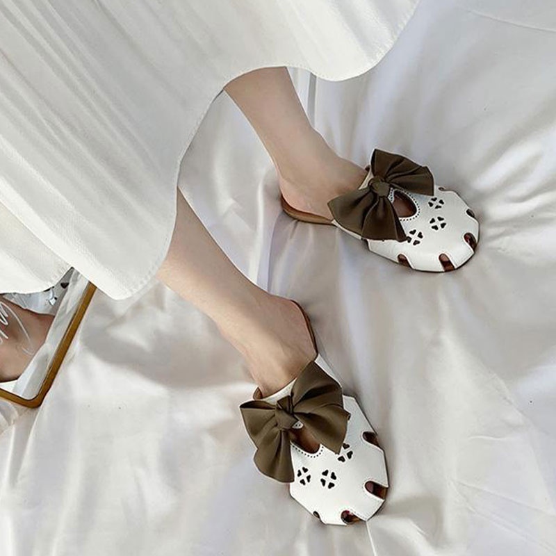 One more shoes Dép Sandal Bít Mũi Thời Trang Hàn Quốc Cho Nữ