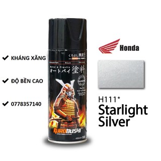 H111 sơn xịt samurai màu bạc sáng