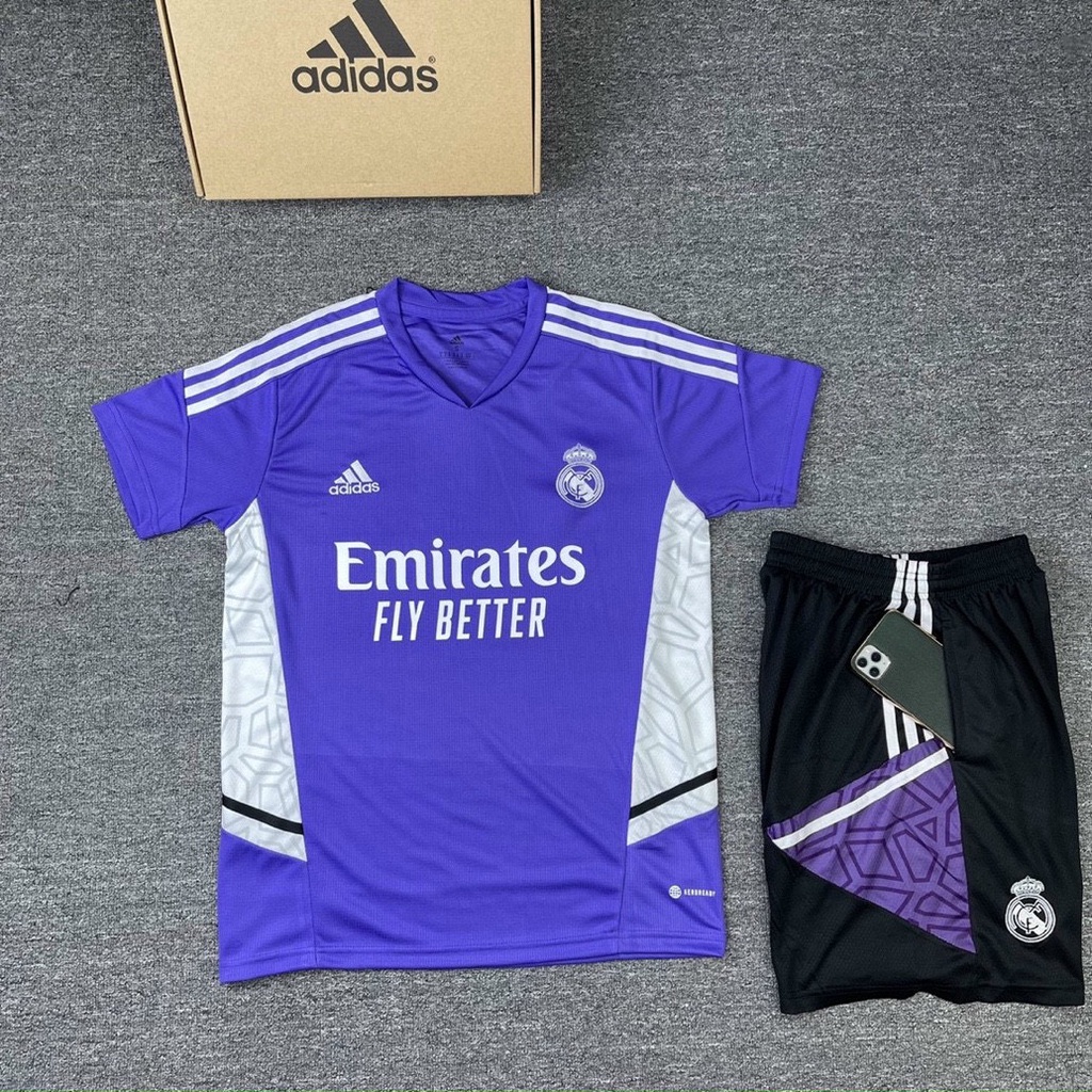 Áo Bóng Đá CLB Real Madrid Training 22/23 - Quần có túi - Vải Polyester Thái