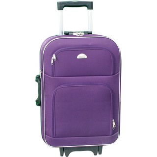 Vali du lịch kéo tay bi& ti màu tím có nắp 20 và 22 inch