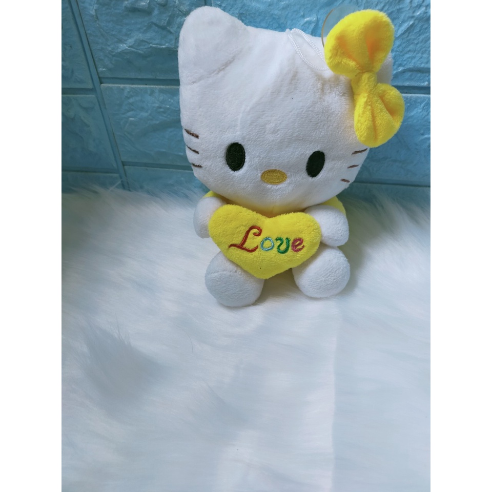 Gấu bông quà tặng, thú nhồi bông to dài 25cm, độ mới ca, đã giặt sạch, đồ chơi thân thiện