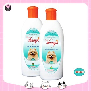 Sữa Tắm Diệt Ve Rận Bọ Chét Chó Mèo Vimedim Shampo Chai 300ml
