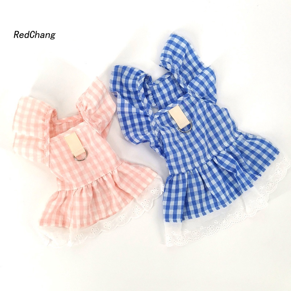 Đầm Họa Tiết Hoa Xếp Ly Viền Bèo Chắn Gió Thời Trang Mùa Xuân Xinh Xắn Cho Cún Cưng