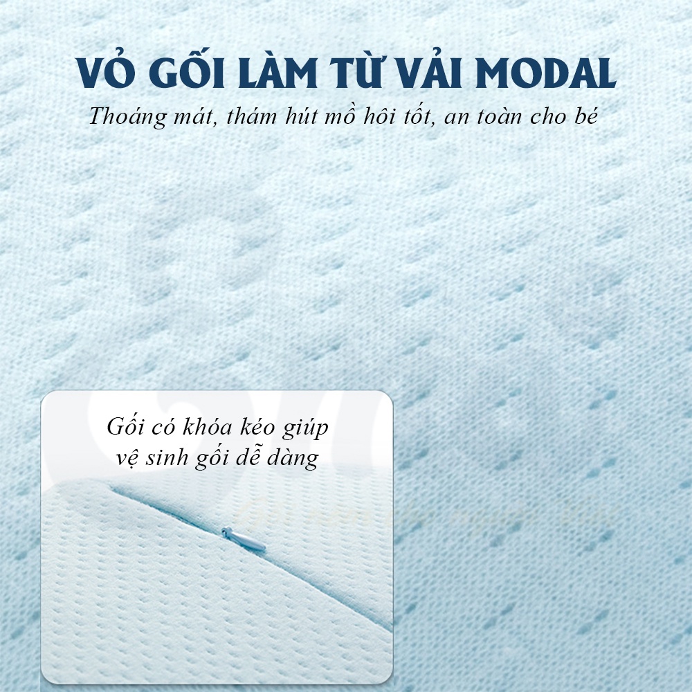 Gối chống bẹp đầu, méo đầu, định hình đầu cho trẻ sơ sinh thế hệ 3 - Thương hiệu EMA