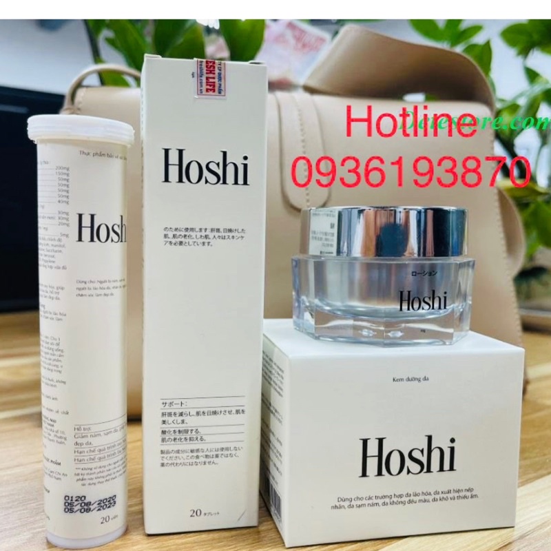 ✅ Bộ Kem Hoshi Nhật Bản  [CHÍNH HÃNG] ❤️ Hoshi mờ thâm nám trắng da