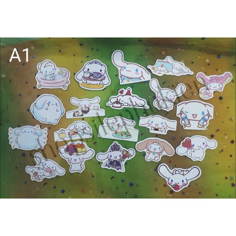 Set 20 hình dán sticker nhân vật cinnamoroll dễ thương + ảnh thật