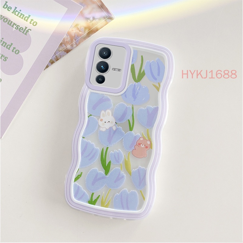 Ốp lưng Vivo V23 5G Ốp lưng Điện Thoại tpu Gợn Sóng Đơn Giản Cho Vivo V23 5G