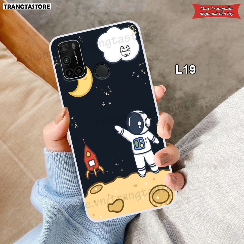 Ốp dẻo trong Vsmart Joy 4 - Star 5 - Live 4 in hình vũ trụ, phi hành gia, spaceX