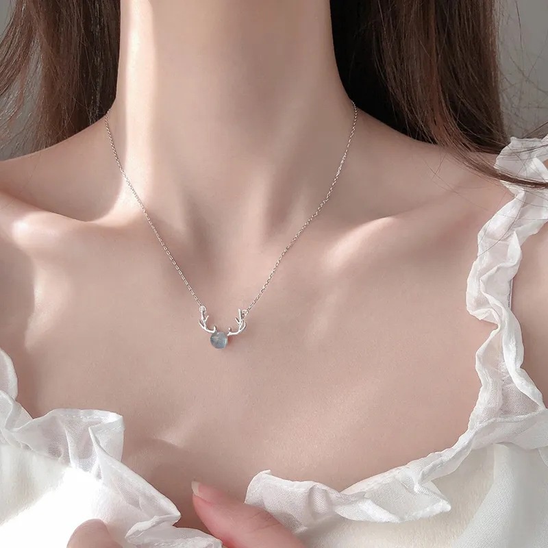 Vòng cổ Mặt Hình Hươu Một Sừng Thiết Kế Đơn Giản