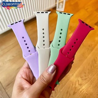 Dây Đeo Đồng Hồ Bằng silicone Siêu Mỏng Dành Cho Dòng Đồng Hồ Thông Minh ultra 8 7 6 se 5 4 3 2 1 49mm 41mm 45mm 44mm 42mm 40mm 38mm