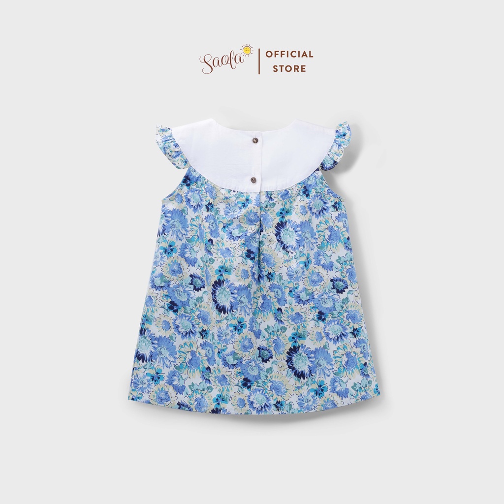 Váy Bé Gái Chất Cotton Hoa Liti Thoáng Mát Dễ Thương - LAYLA DRESS - DRC019 - SAOLA KIDS CLOTHING