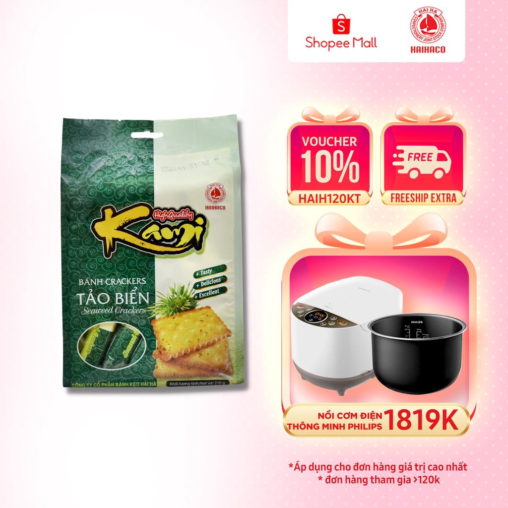 Bánh Tảo Biển Kami Hải Hà (Túi:210g)