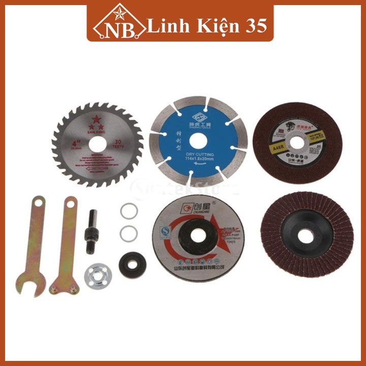 Bộ dụng cụ tháo lắp và lưỡi cắt, mài đa năng, tiện lợi