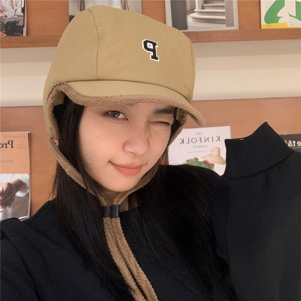 Mũ Cotton Nhung Chống Thấm Nước Kiểu Nhật Bản Thời Trang Mùa Đông Cá Tính