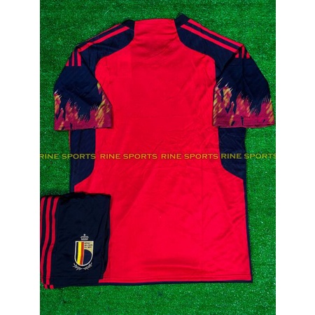 Bộ áo bóng đá Bỉ sân nhà super hàng Thailand 2022 Giống thi đấu 99%