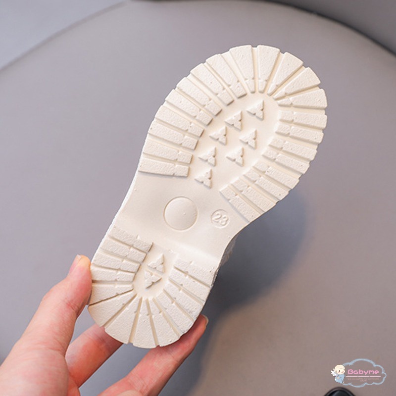 Giày Bốt Martin Màu Vàng Có Khóa Kéo Bên Hông Cho Bé Gái