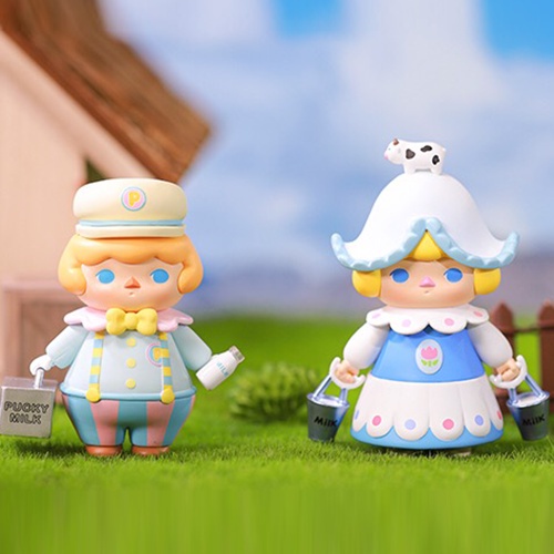 ★Hgtoys★  Popmart Pucky Milk Baby Series Blind Box Doll Tide Play Trang trí Quà tặng