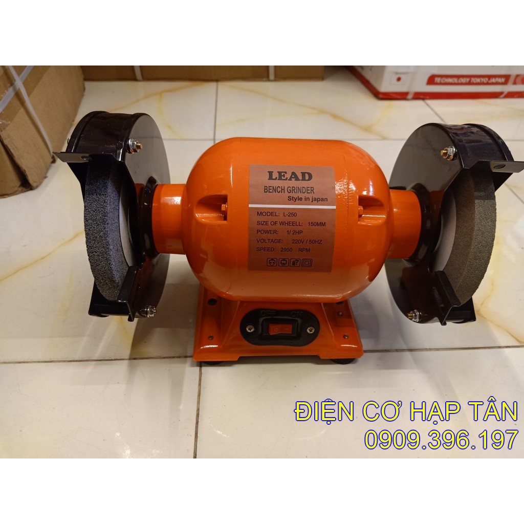 MÁY MÀI 2 ĐÁ  CHÍNH HÃNG 1/4HP – 1/2 HP CHÍNH HÃNG LEAD – NHẬT BẢN
