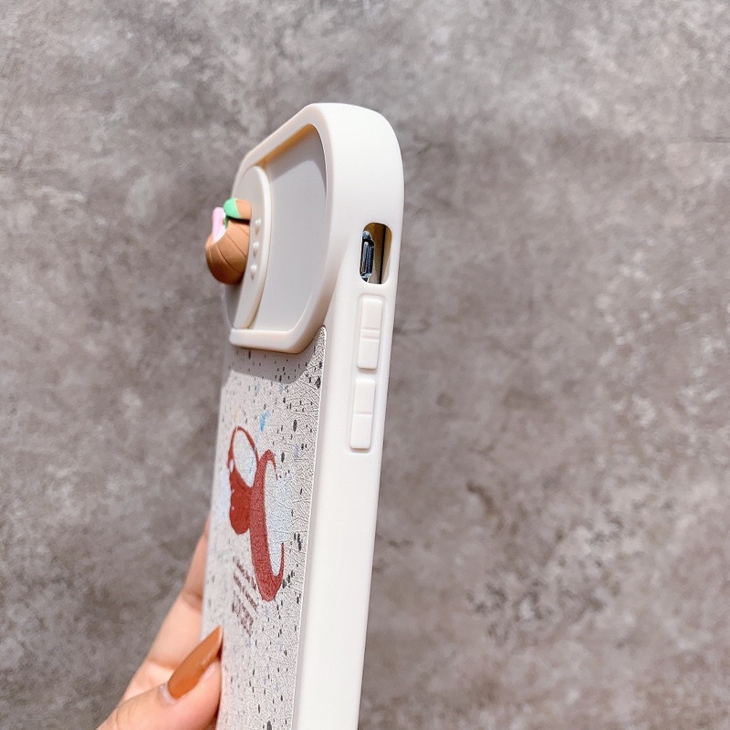 Ốp Lưng Da Bảo Vệ Camera - Có Nắp Trượt Mẫu Coconut Nổi