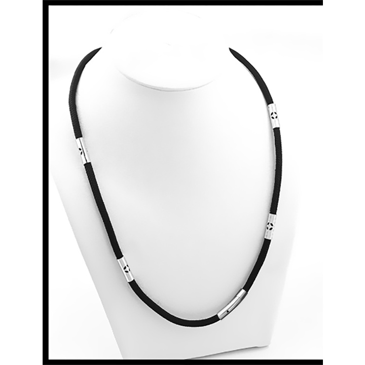 Dây chuyền dù thái 5 ly khóa vip bọc khoen inox hình đồng xu đem lại may mắn cho người đeo