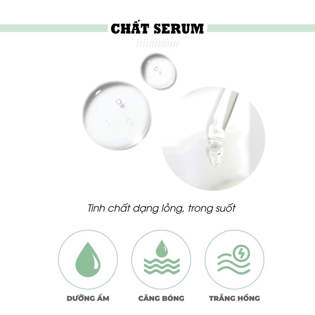 Serum dưỡng trắng da mặt, dưỡng ẩm, se khít lỗ chân lông, giảm thâm và cải thiện màu da hiệu quả Acosmetics